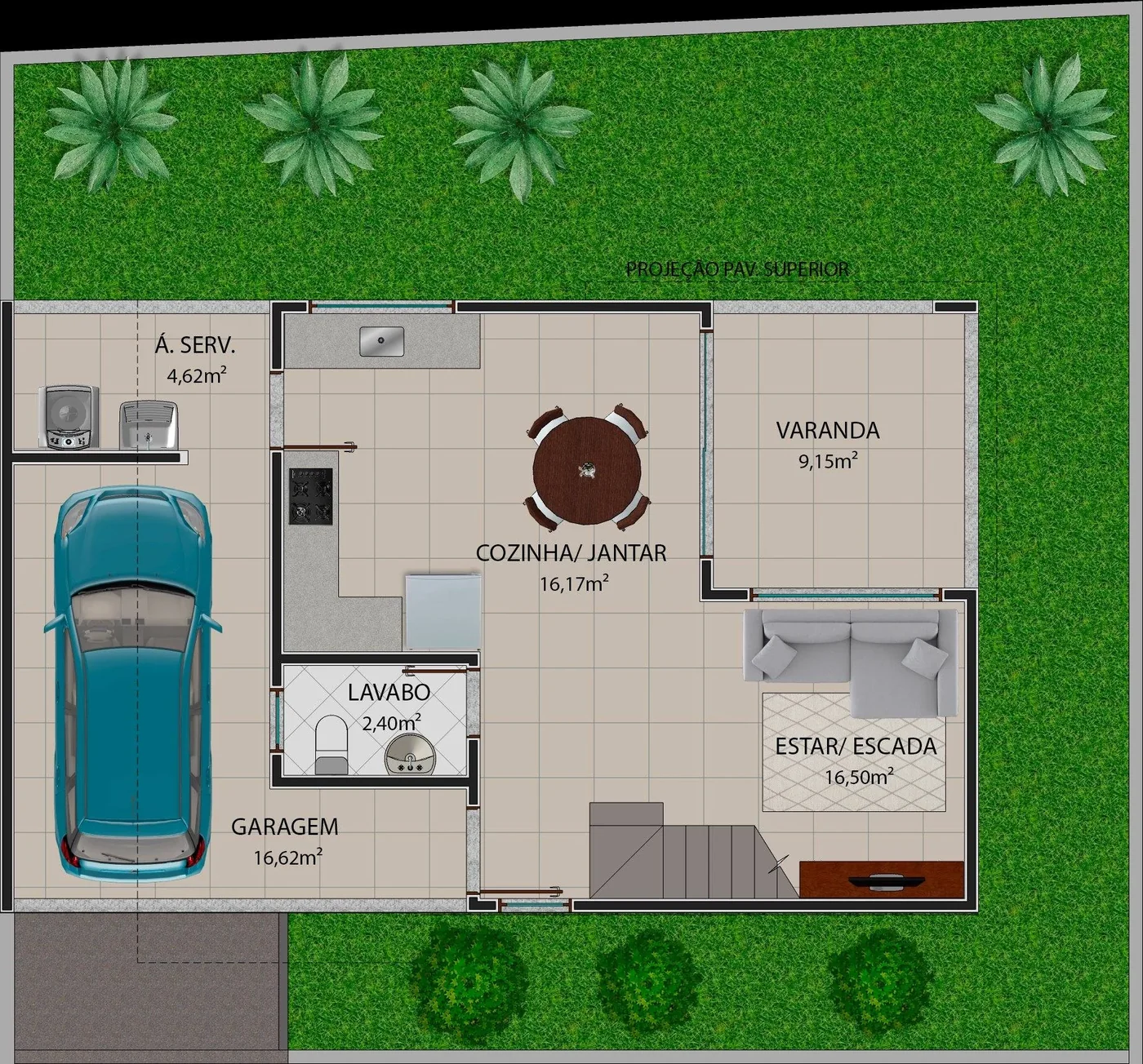 Planta Térreo Casa 03